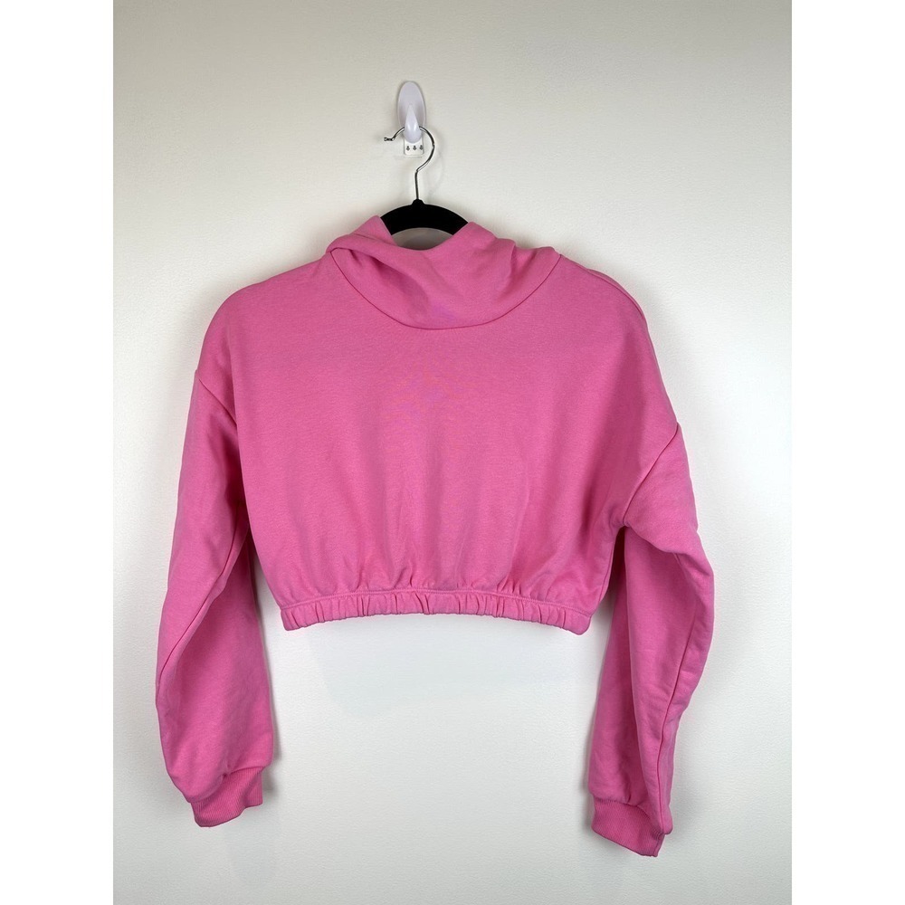 NWOT Naked Wardrobe Pink Cropped Hoodie size SML